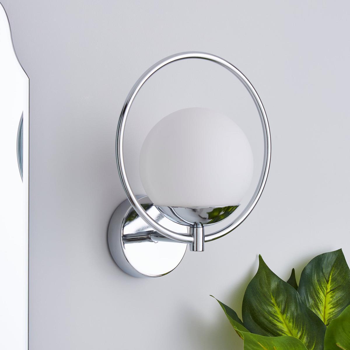 Fort Halo Bathroom Wall Light Chrome Chrome – image 2