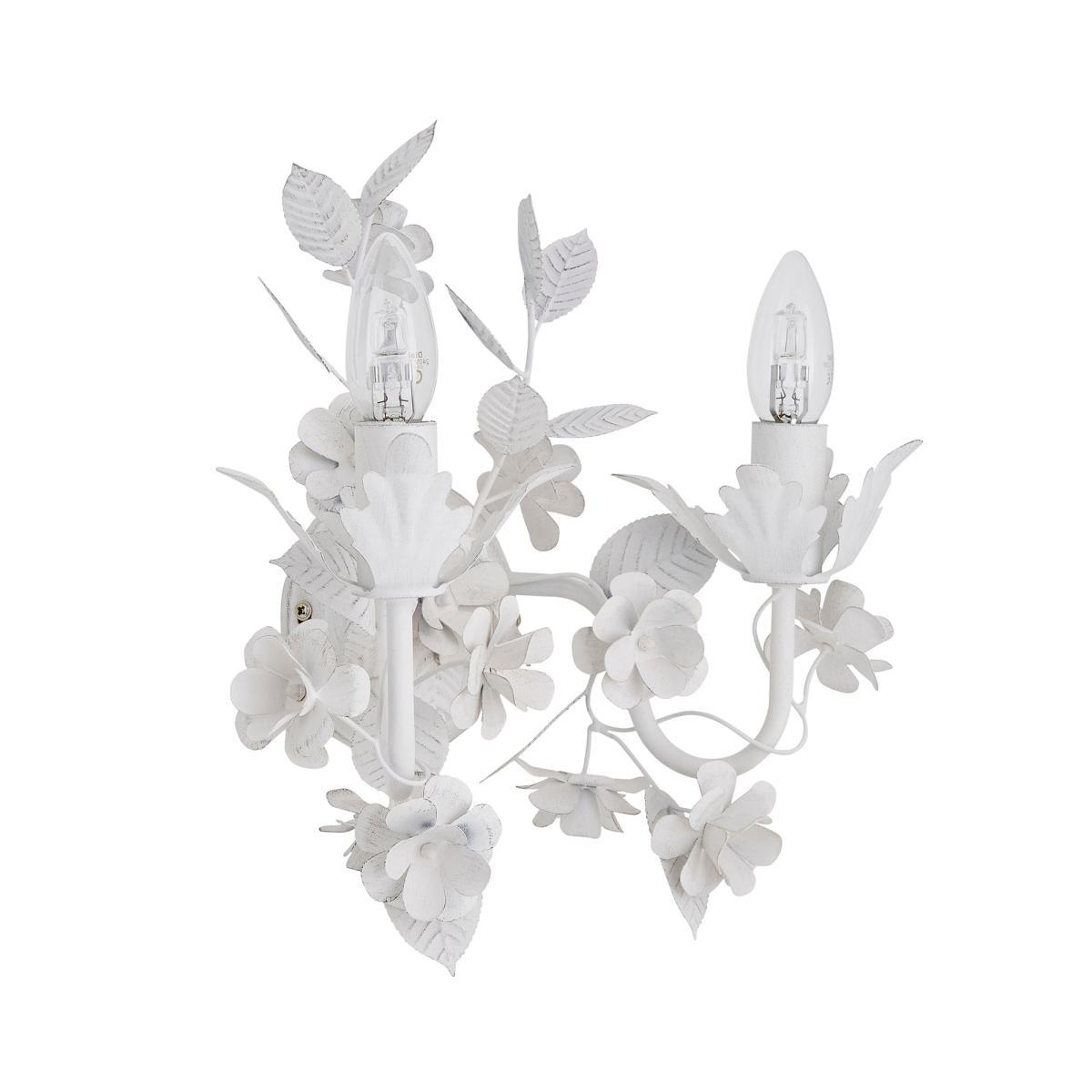 Chateau 2 Light Candelabra White Wall Light White – image 5