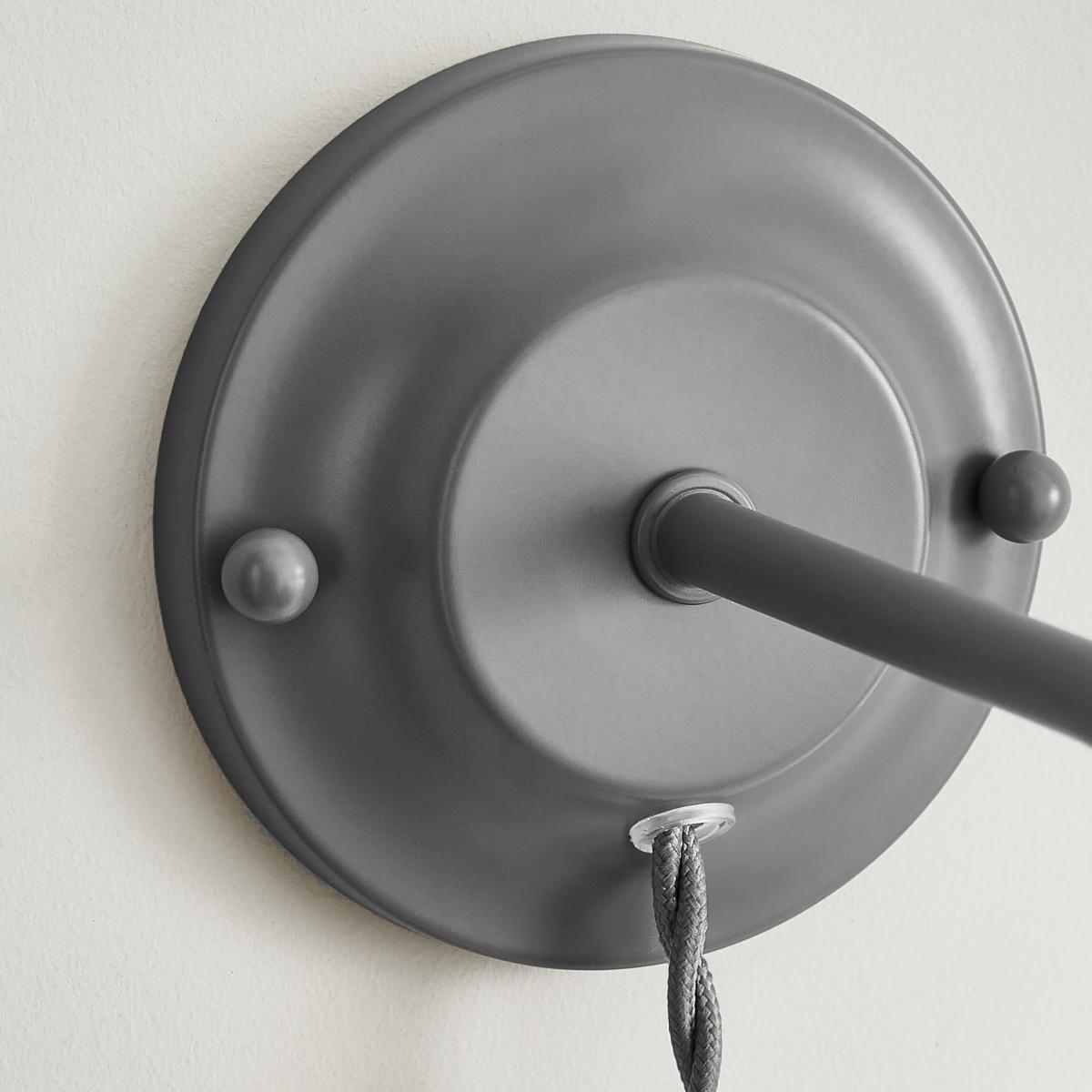 Gallery Plug In Wall Light, Grey Grey – image 3