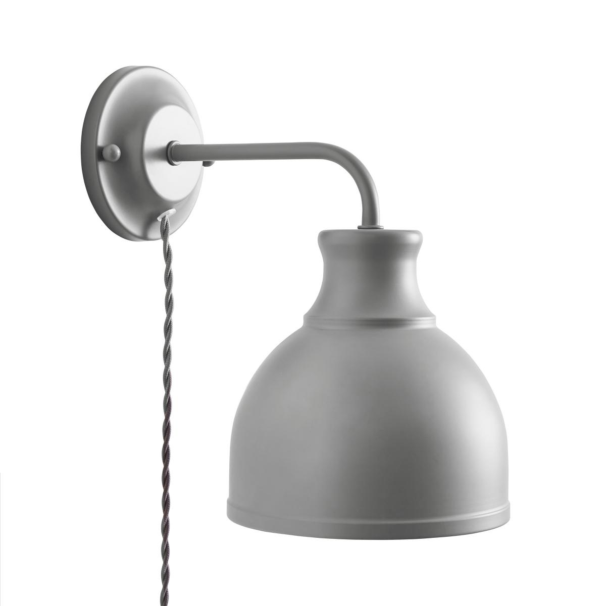Gallery Plug In Wall Light, Grey Grey – image 7