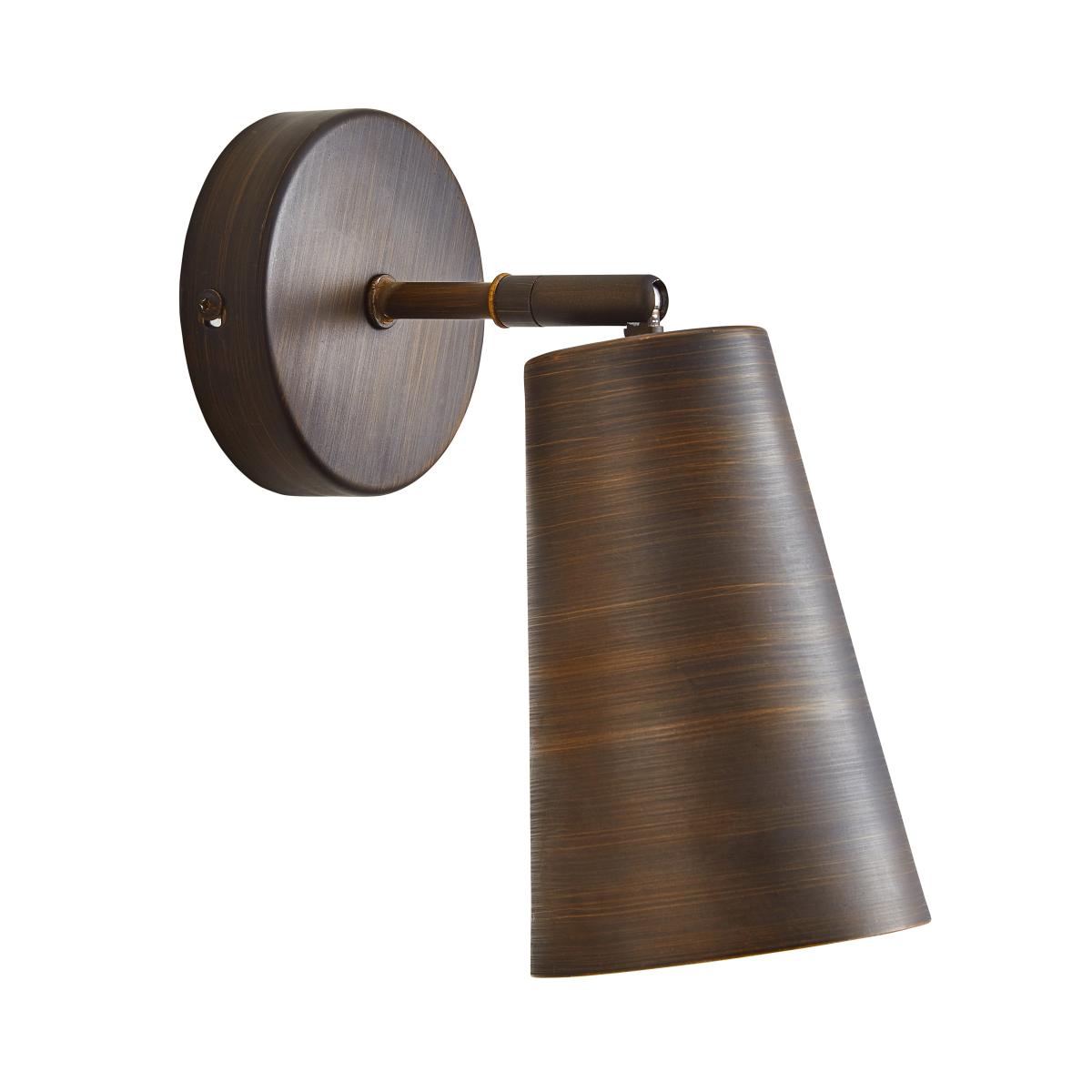 Colton Bronze Wall Light 15cm Brown – image 4