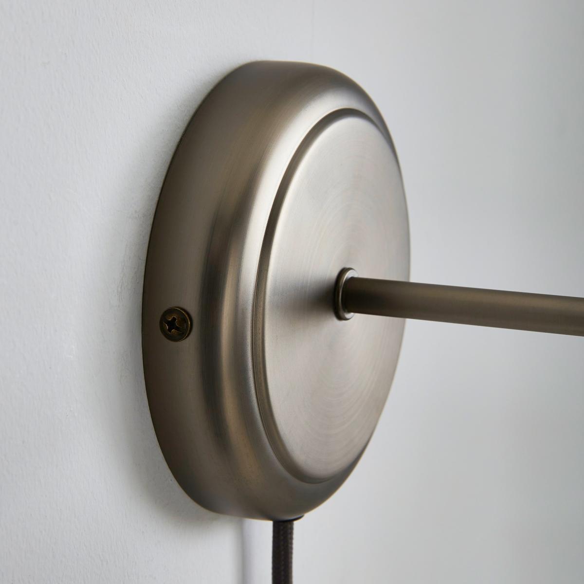 Tobias Easy Fit Plug In Wall Light Pewter (Grey) – image 4