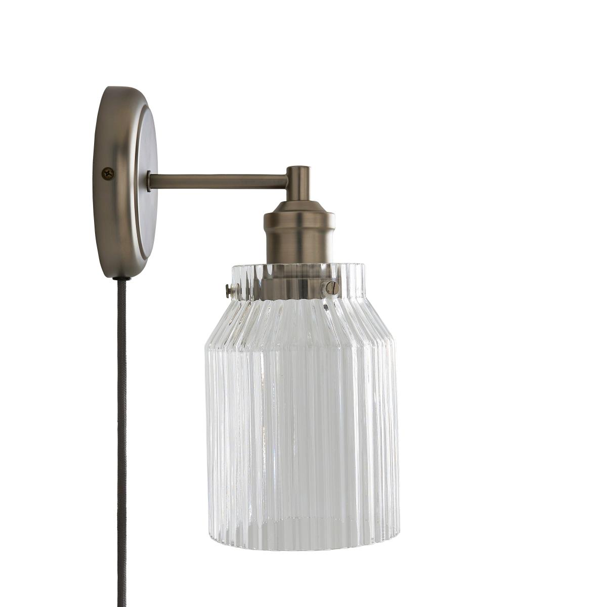 Tobias Easy Fit Plug In Wall Light Pewter (Grey) – image 5