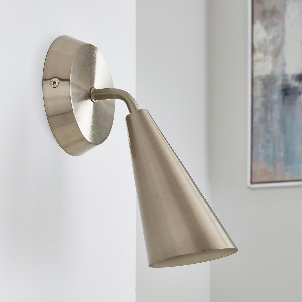 Cone Wall Light Silver – image 2