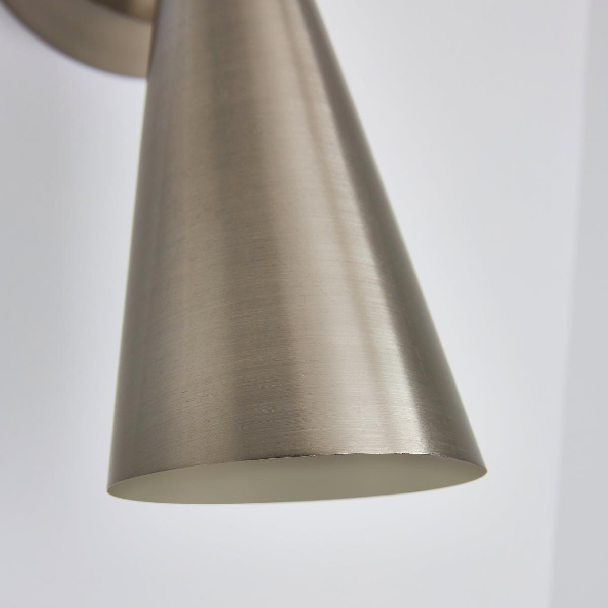 Cone Wall Light Silver – image 3