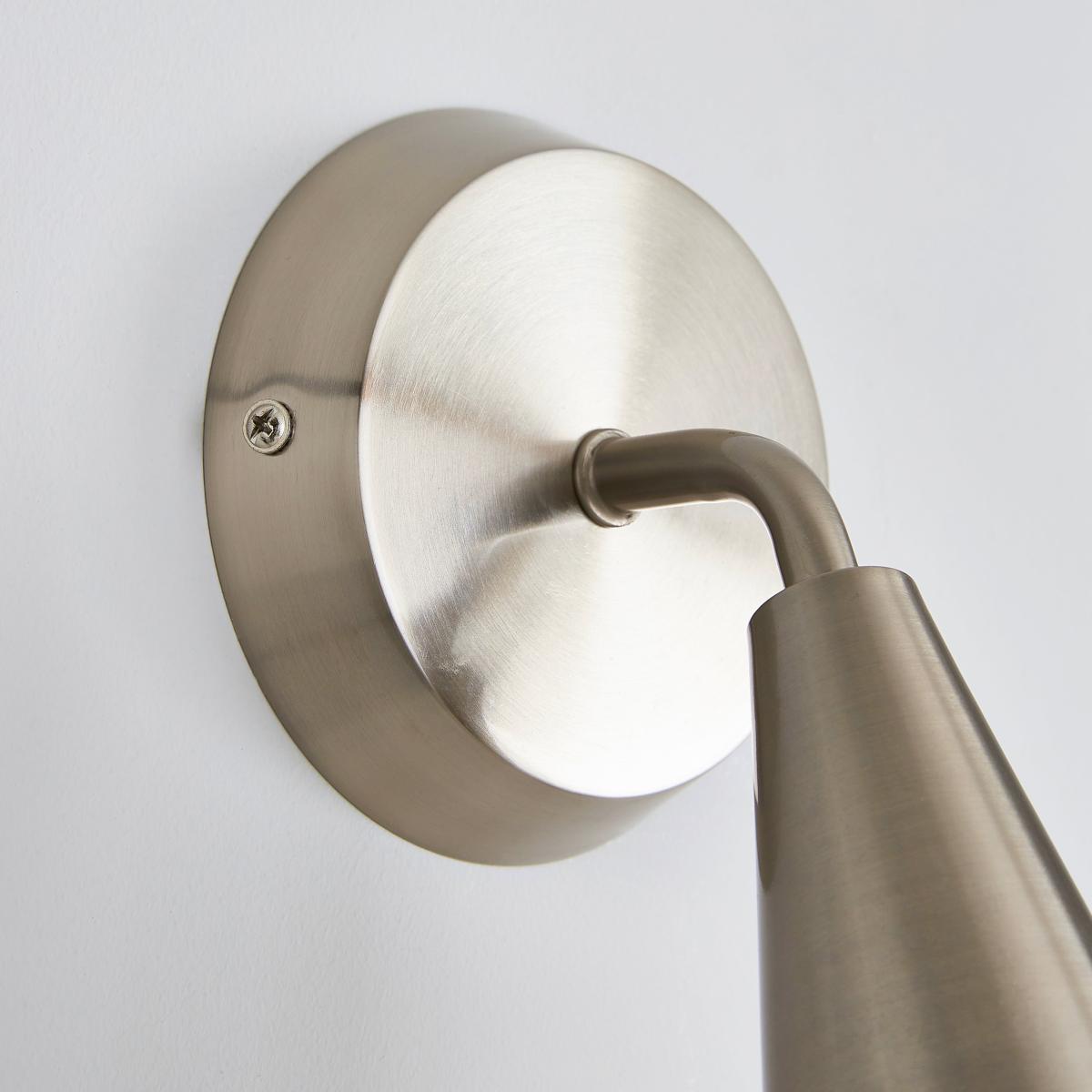 Cone Wall Light Silver – image 4