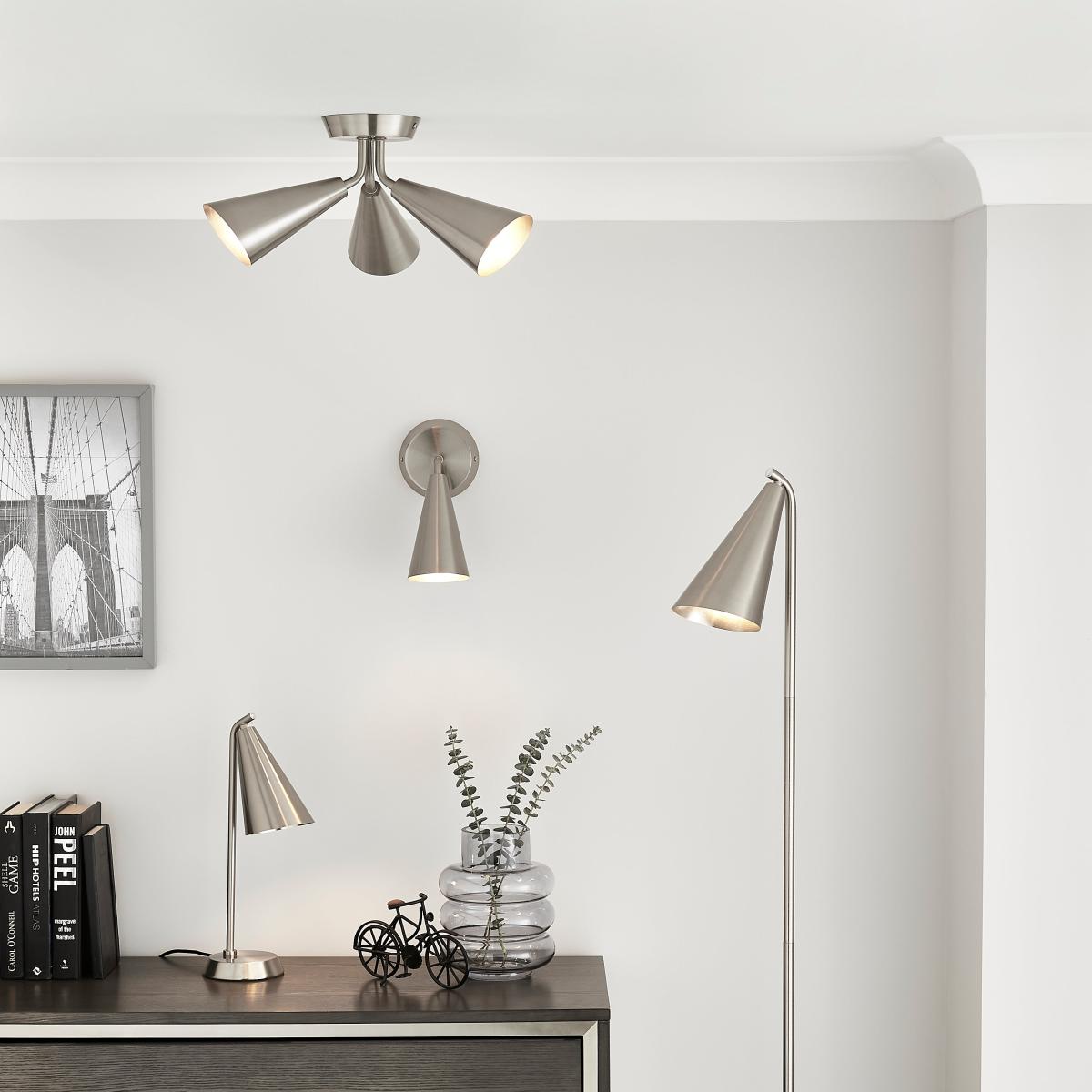 Cone Wall Light Silver – image 6