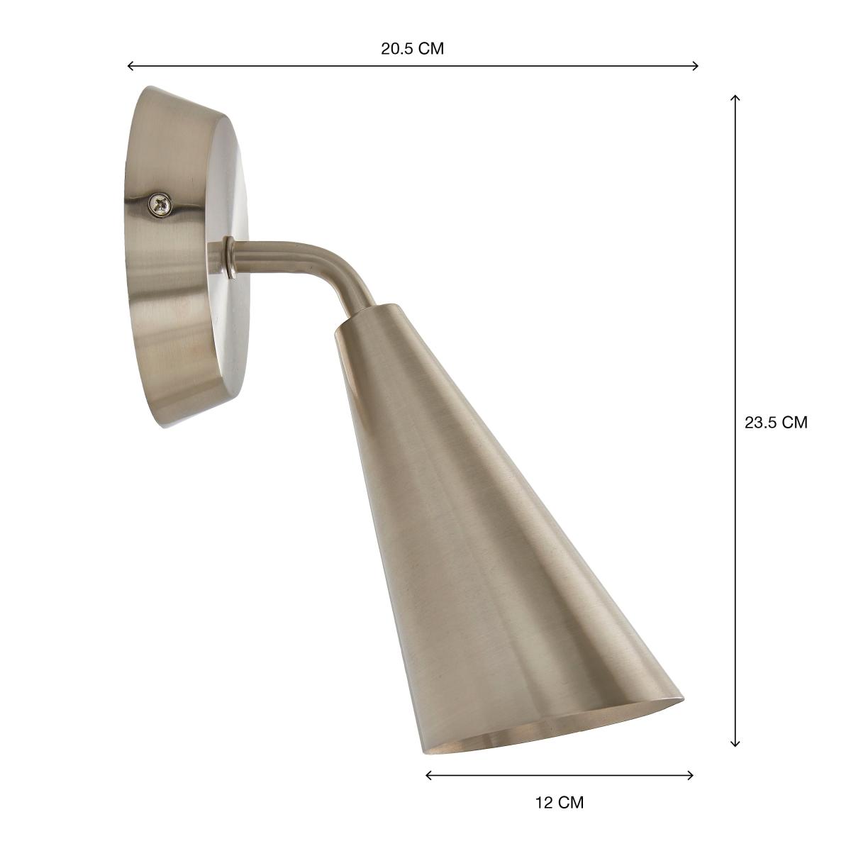 Cone Wall Light Silver – image 7