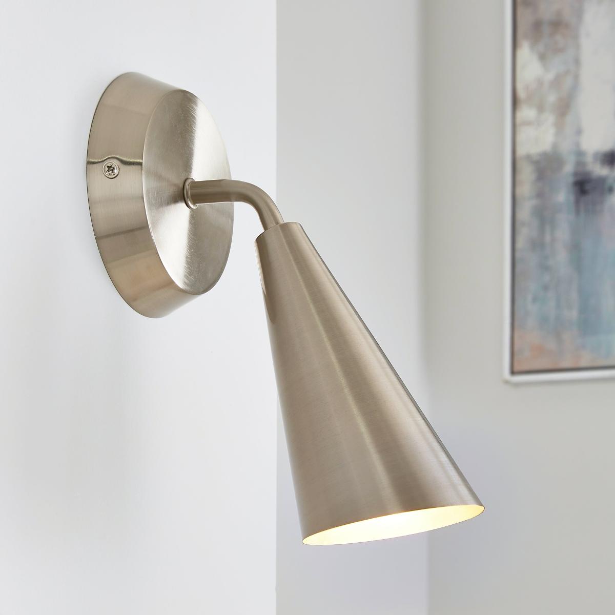 Cone Wall Light Silver – image 1