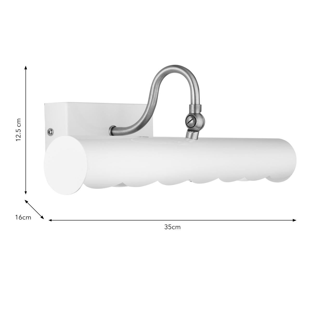 Remi Scalloped 2 Light Adjustable Picture Wall Light – image 6