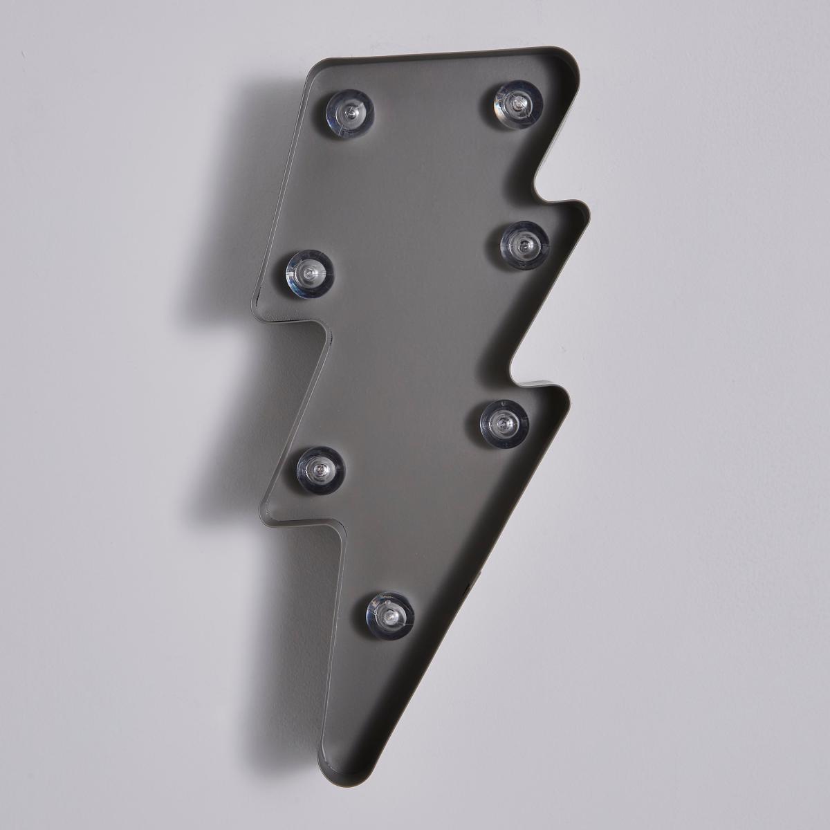 Lighting Bolt Wall Light Grey – image 3
