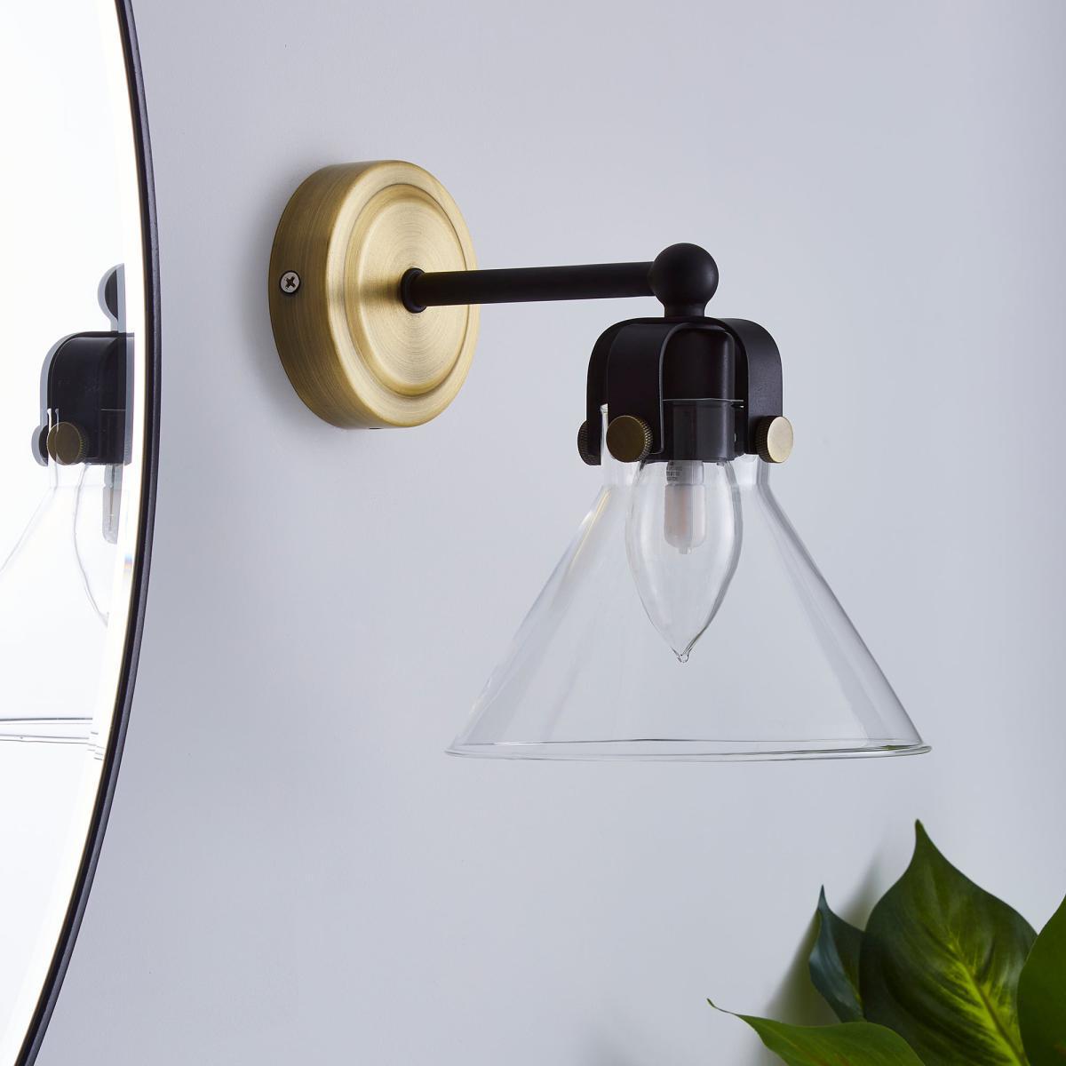 Paulson Bathroom Wall Light Antique Brass Antique Brass – image 2