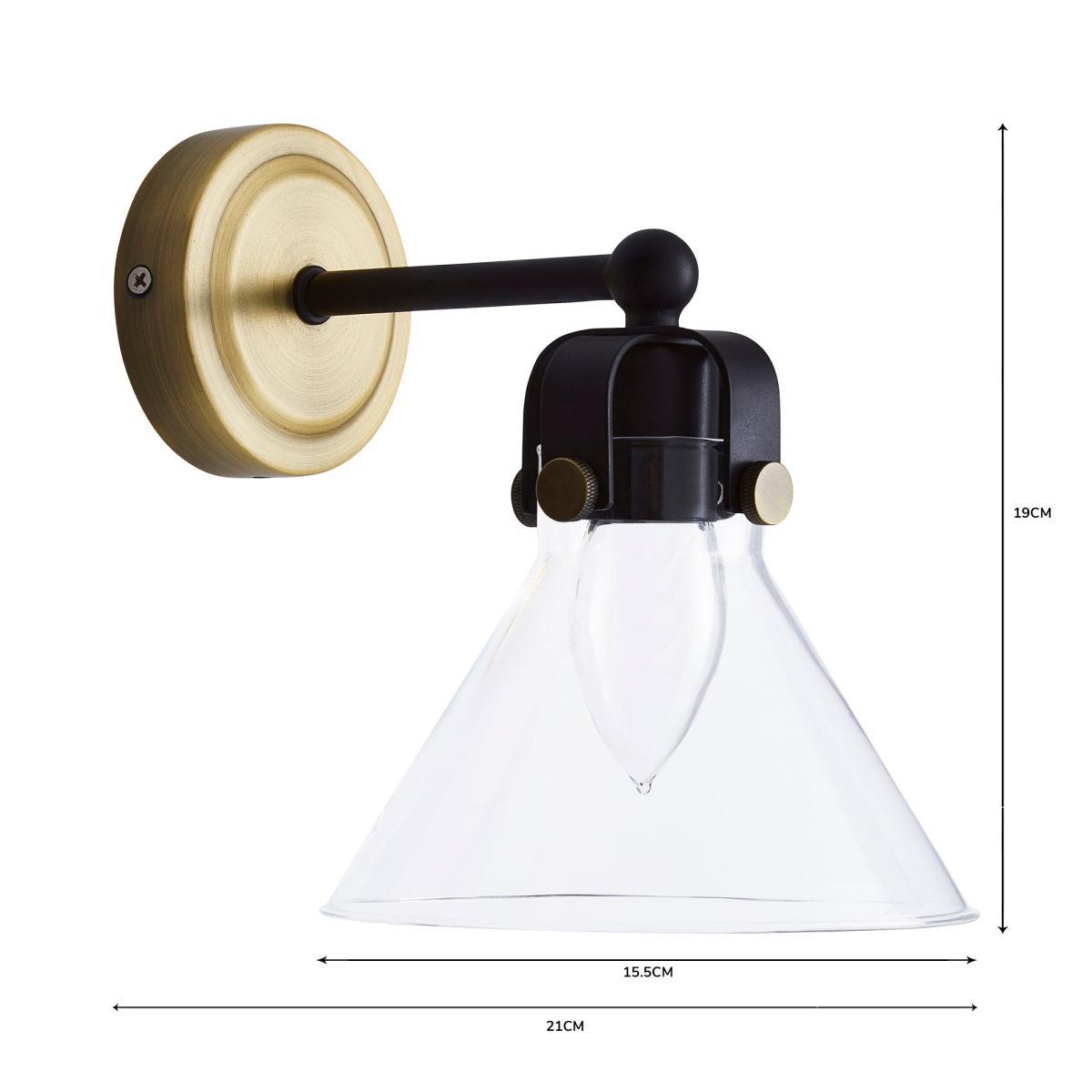 Paulson Bathroom Wall Light Antique Brass Antique Brass – image 6
