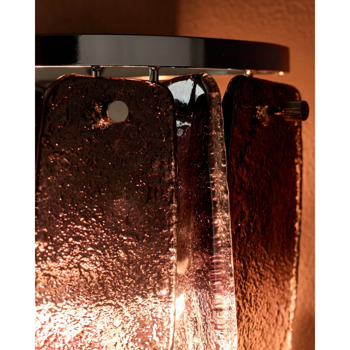Estelle smoked ombre glass wall light – image 4