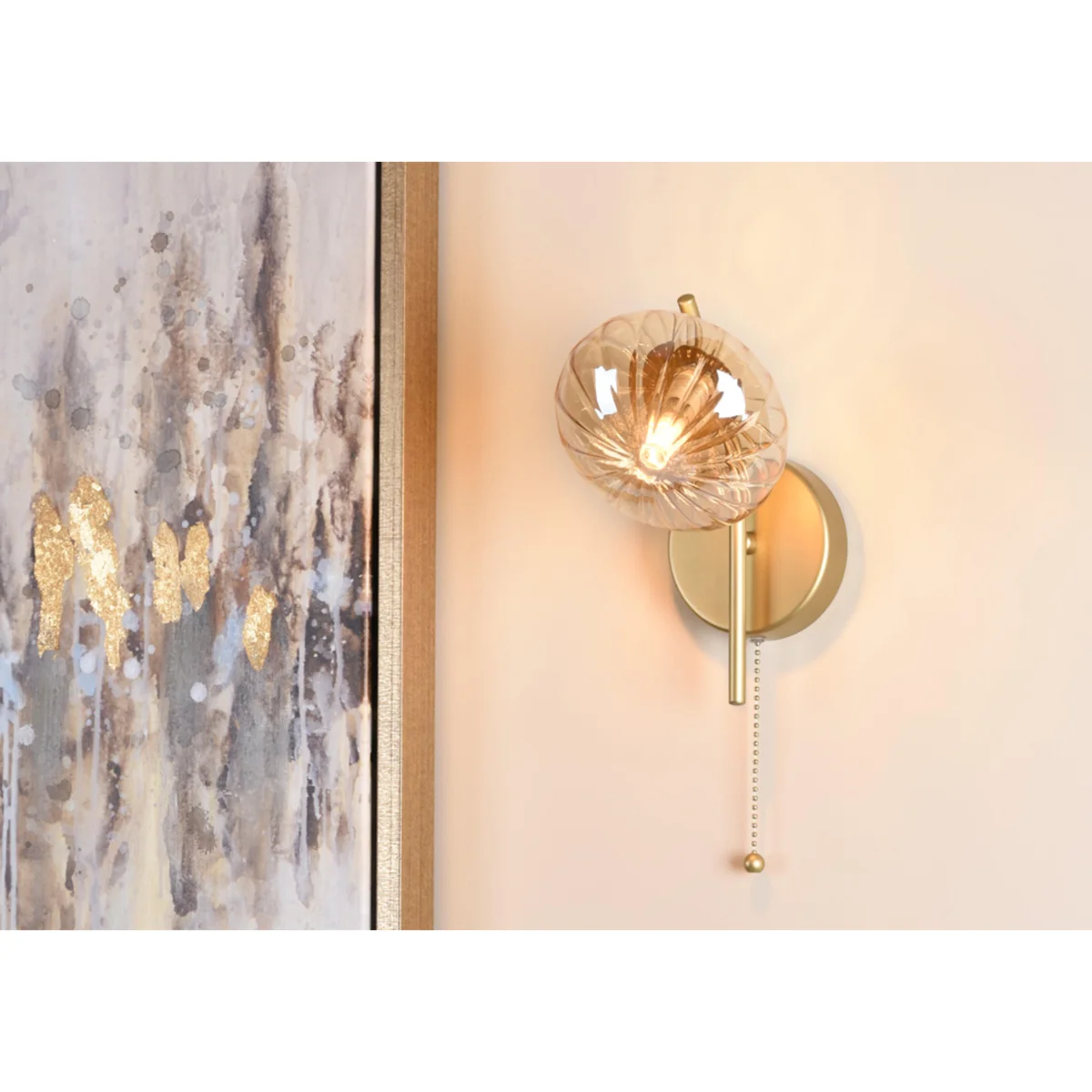 Edin Glass 1 Light Wall Light – image 2