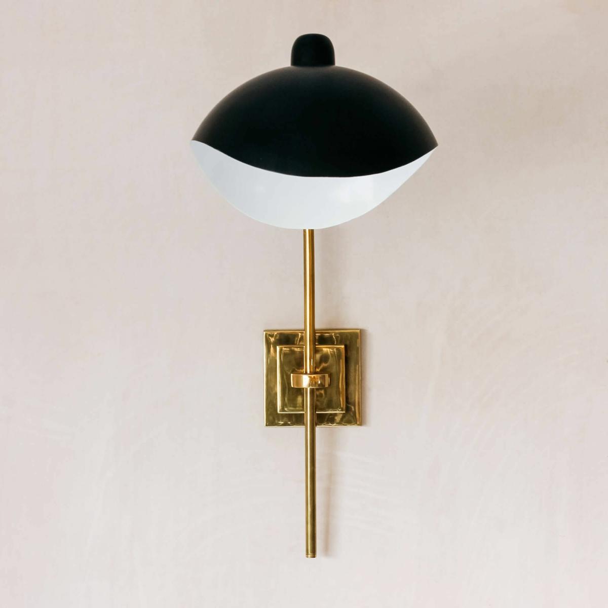 Wilson Black and Brass Wall Light – image 2