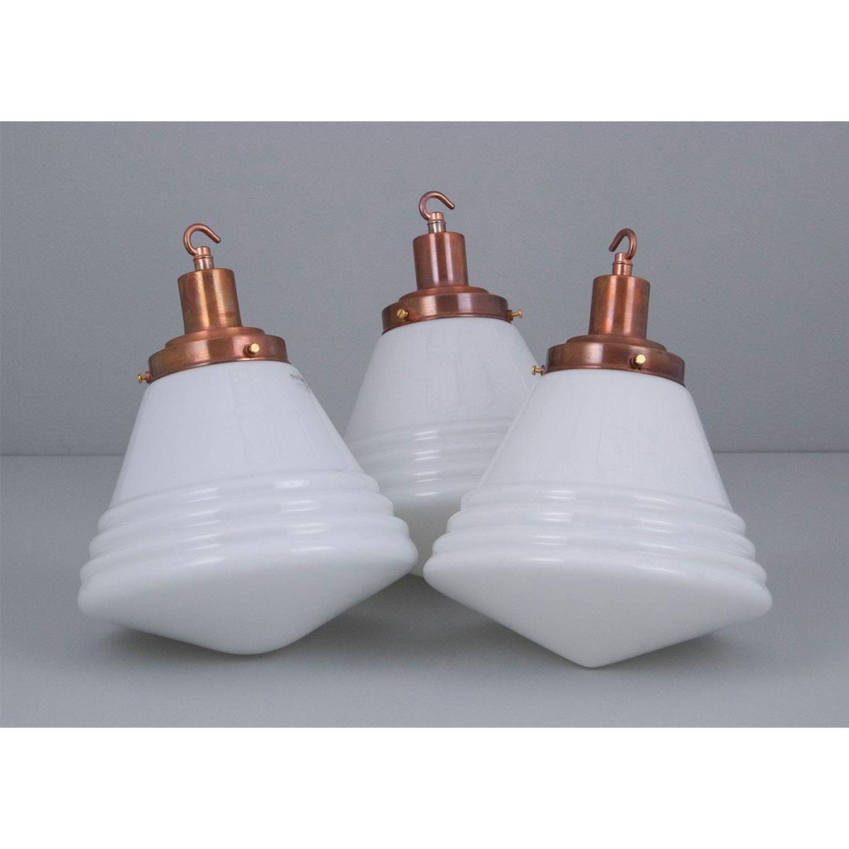 Skinflint Vintage 1930s Phillips Opaline Pendant - Heal's UK Lighting – image 2
