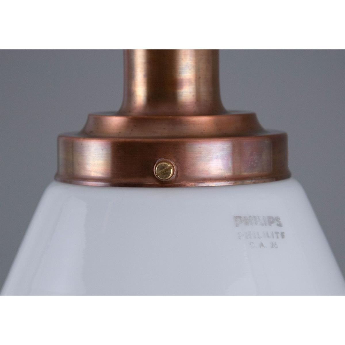 Skinflint Vintage 1930s Phillips Opaline Pendant - Heal's UK Lighting – image 5