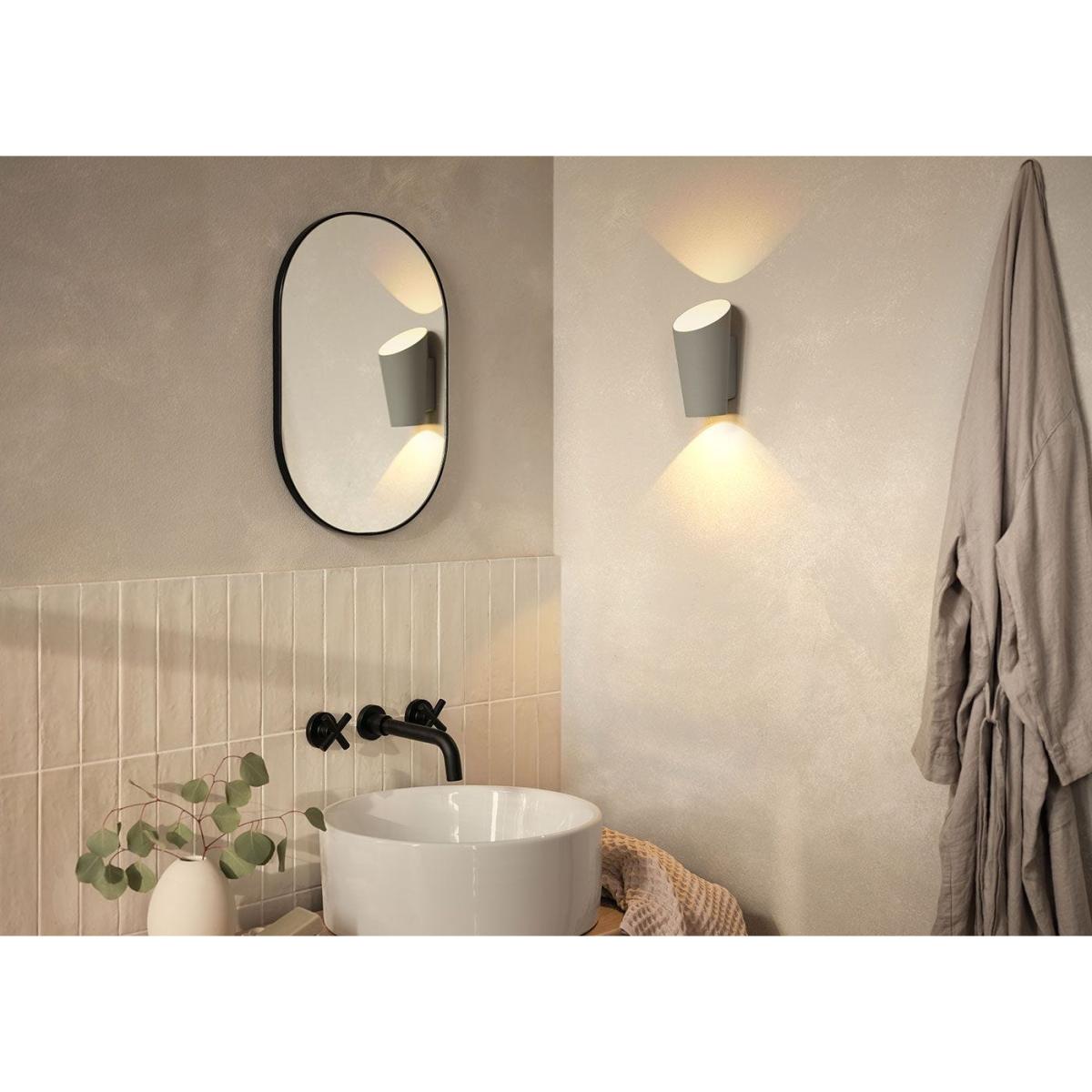 Heal's LED Garden or Bathroom Wall Light Torch Silver Grey - Heal's UK Outdoor Furniture – image 3