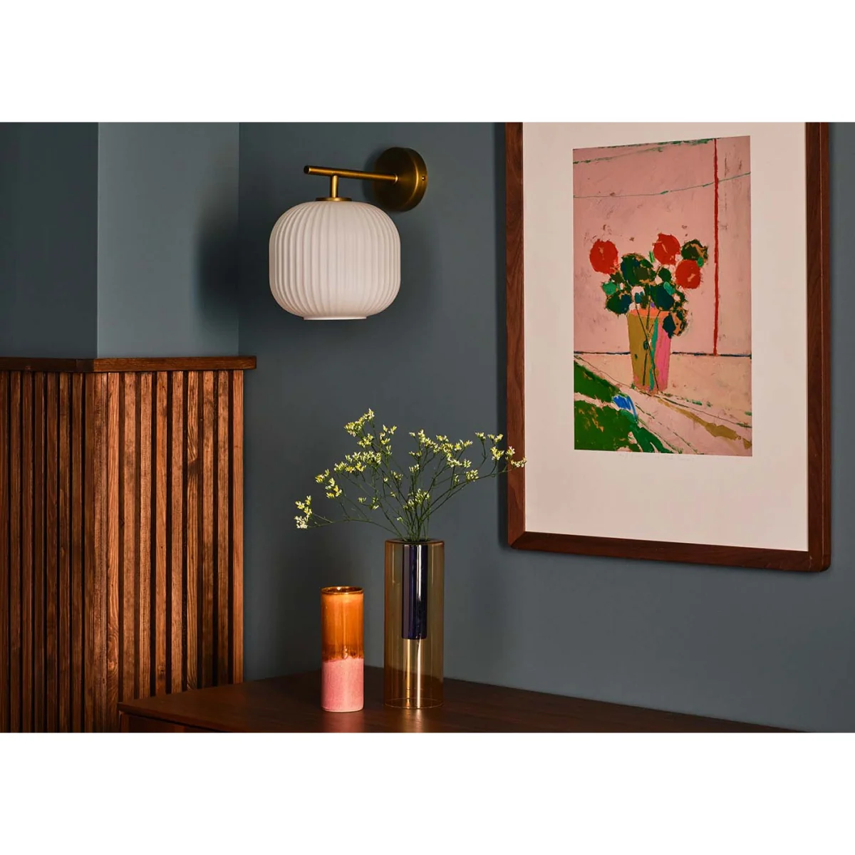 Heal's Opal Lantern Wall Light – image 3