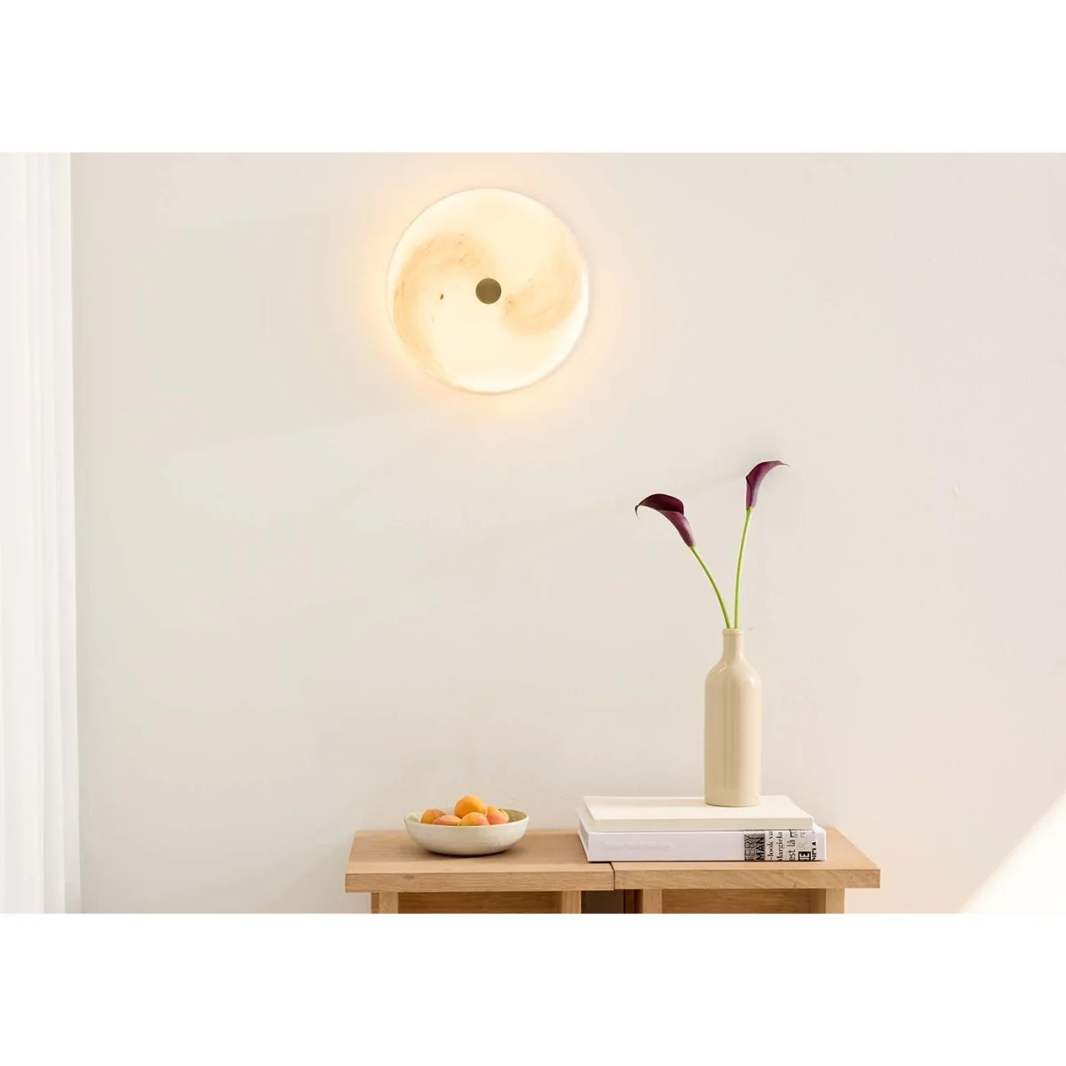 Halo Stockholm LED Wall/Ceiling Surface Light Marble Brown IP44 – image 3