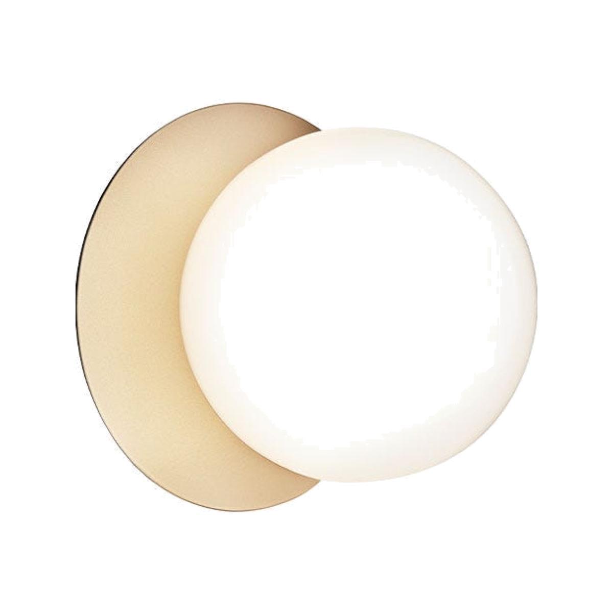 Nuura Liila 1 Wall Surface Light Gold Medium Opal White Shade - Heal's UK Lighting – image 1