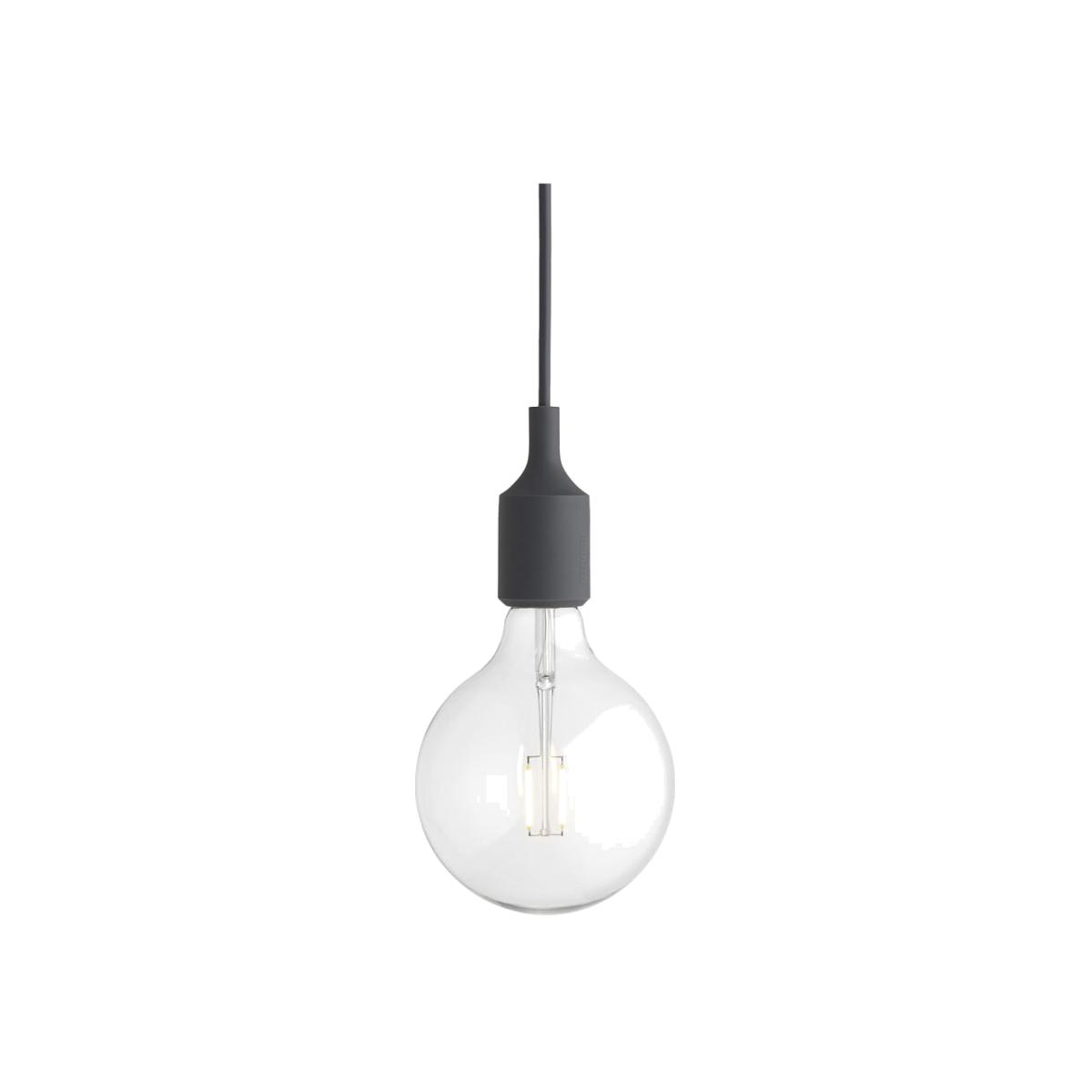 Muuto E27 Pendant Lamp Dark Grey - Heal's UK Lighting – image 1