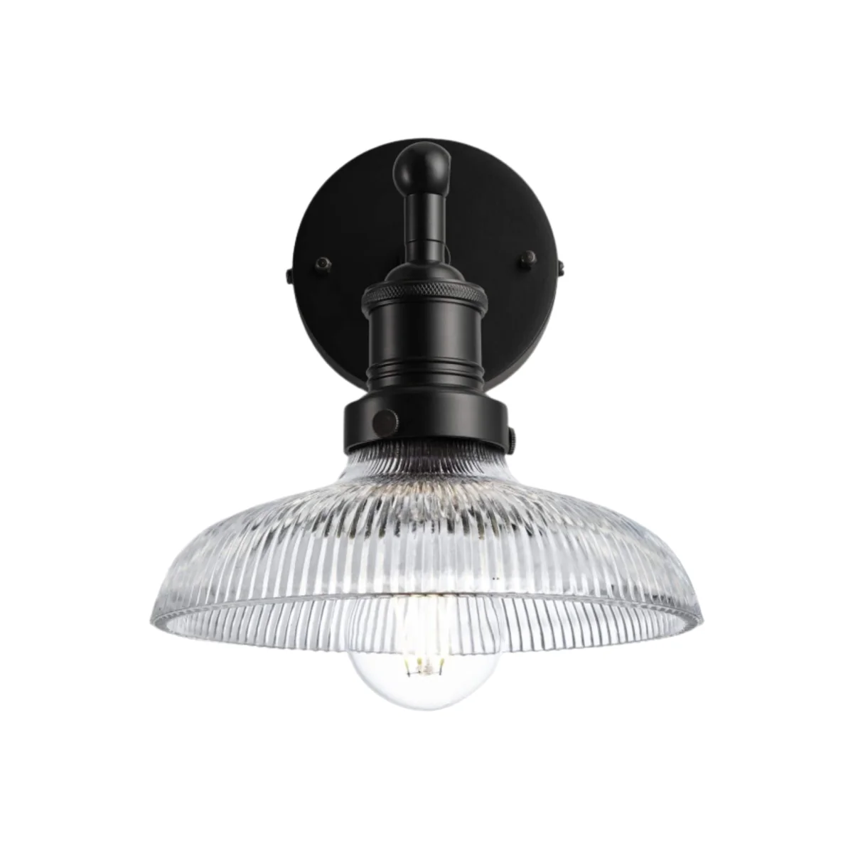 Brooklyn Glass Dome Wall Light - 8 Inch