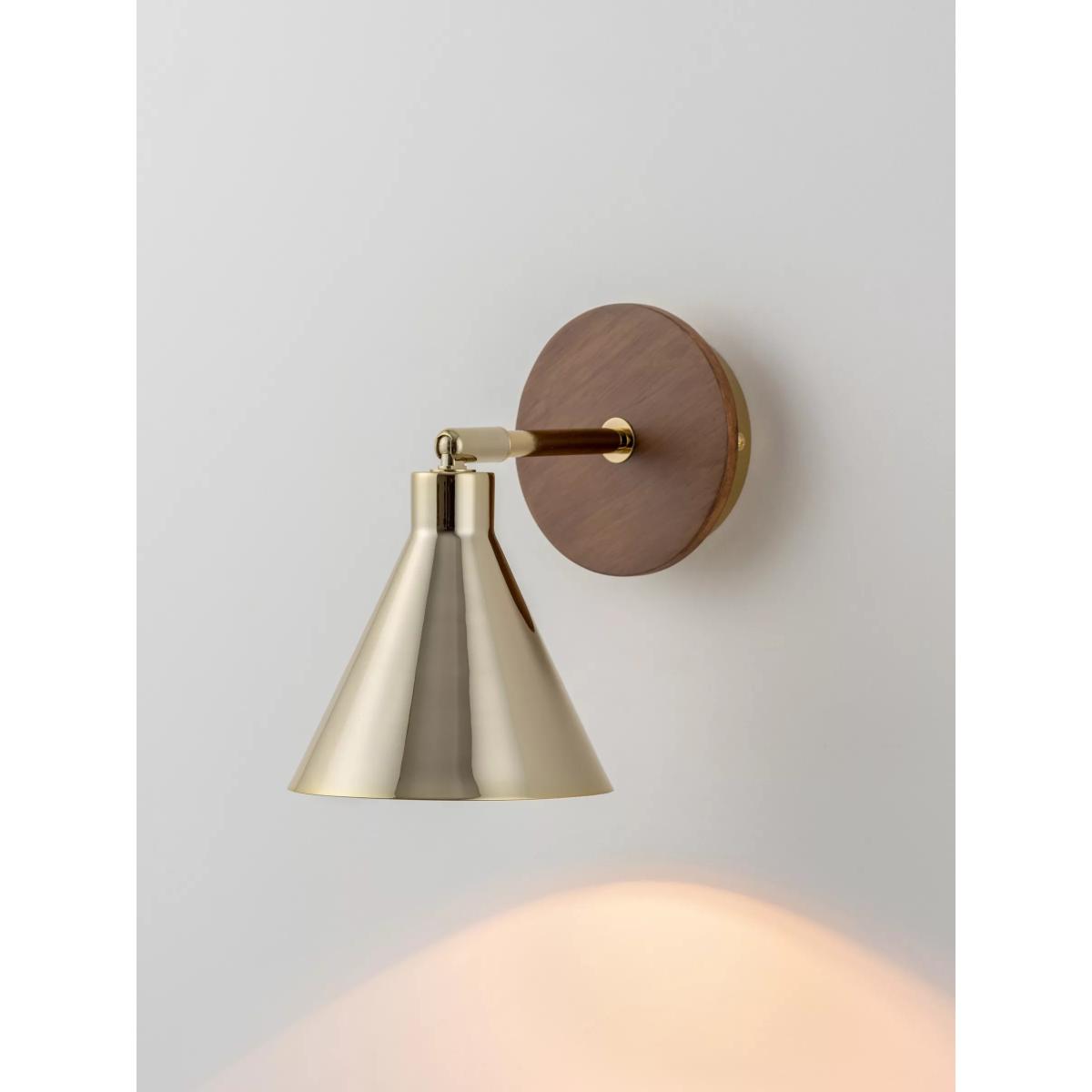 houseof Adjustable Cone Wall Light, Brass – image 2
