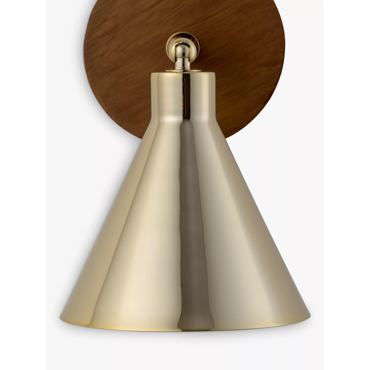 houseof Adjustable Cone Wall Light, Brass – image 3