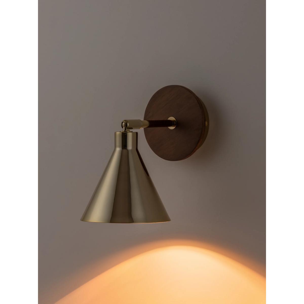 houseof Adjustable Cone Wall Light, Brass – image 5