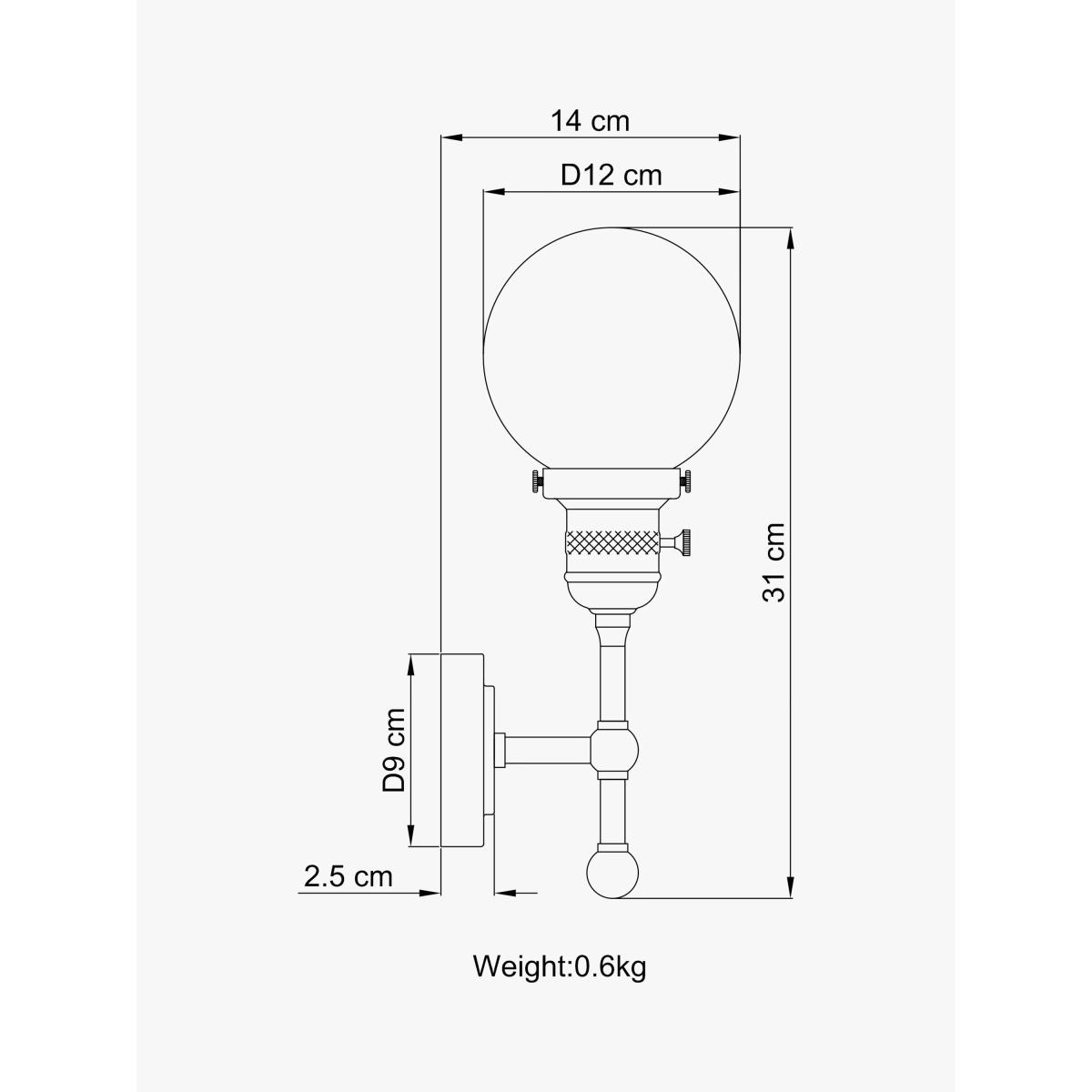John Lewis Cafe Wall Light, Polished Nickle – image 5