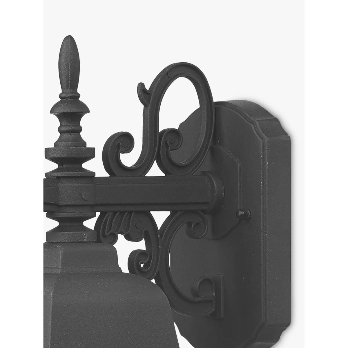 Där Norfolk Outdoor Wall Light, Black/Gold – image 2