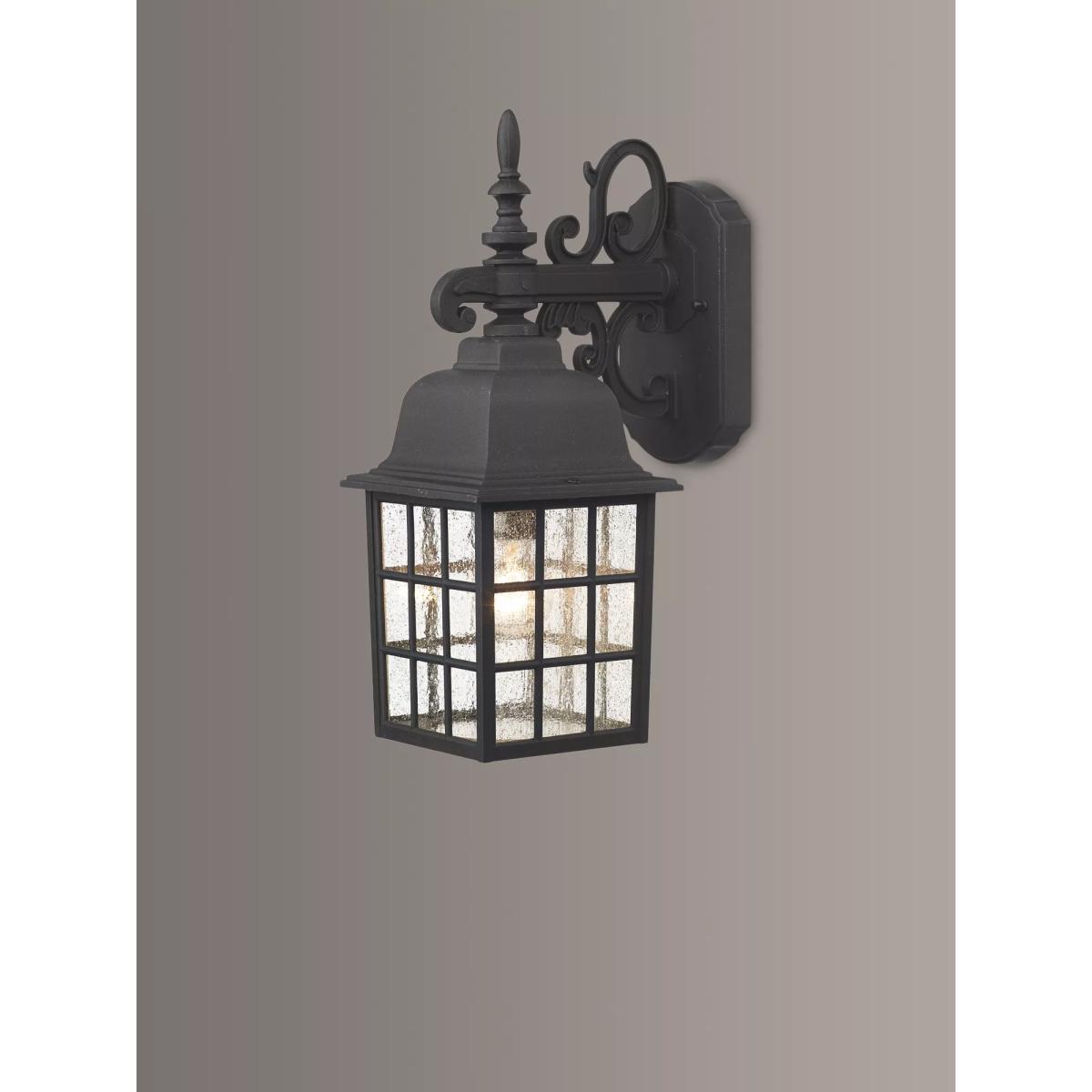 Där Norfolk Outdoor Wall Light, Black/Gold – image 1