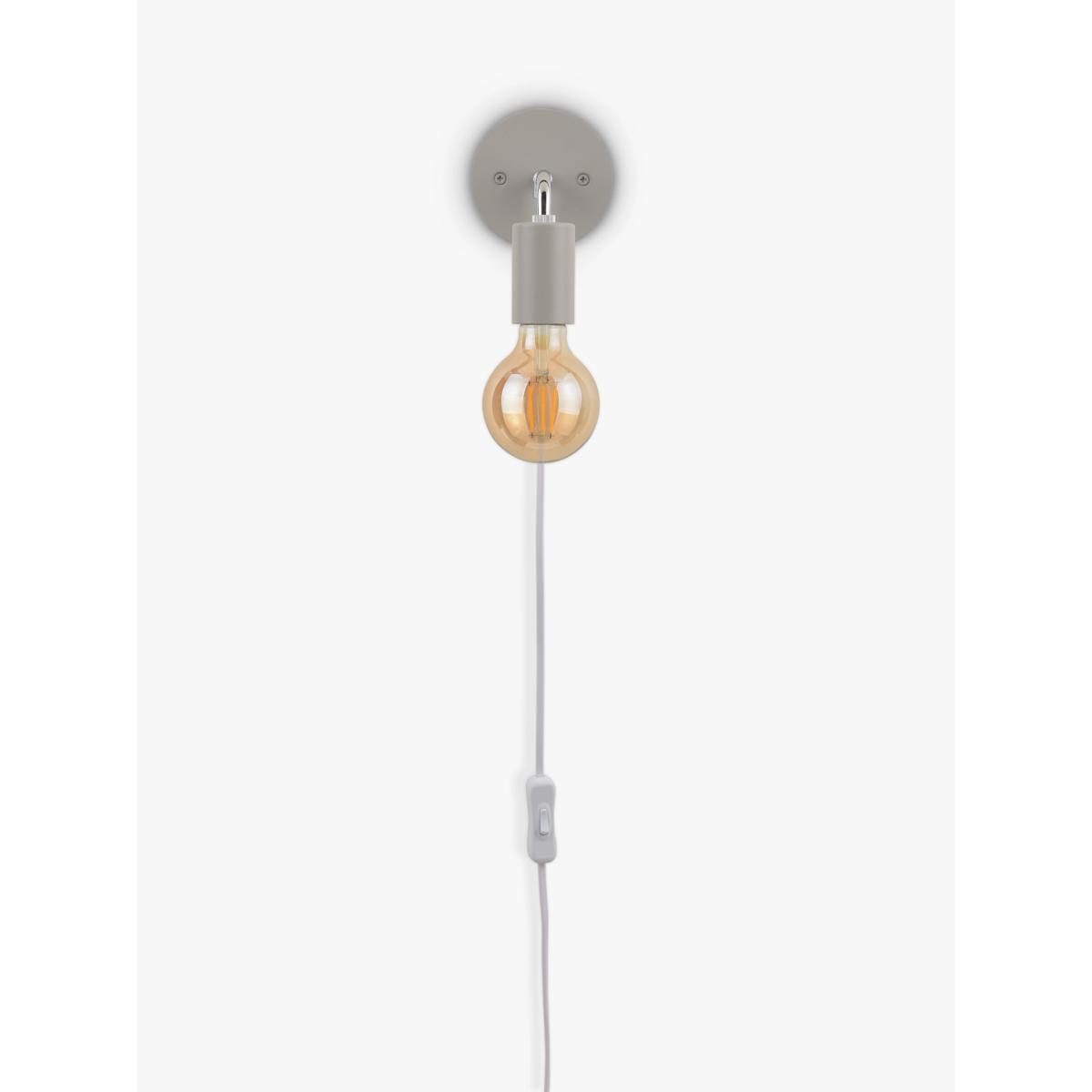 ANYDAY John Lewis & Partners Plug-In Wall Light, Grey – image 3