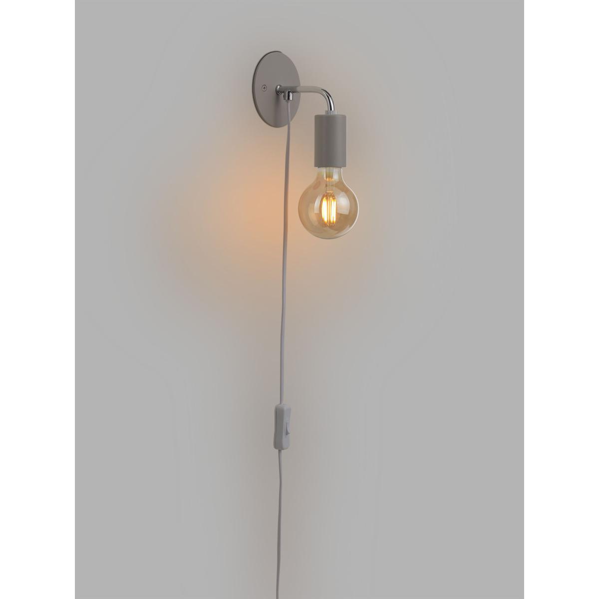 ANYDAY John Lewis & Partners Plug-In Wall Light, Grey – image 4