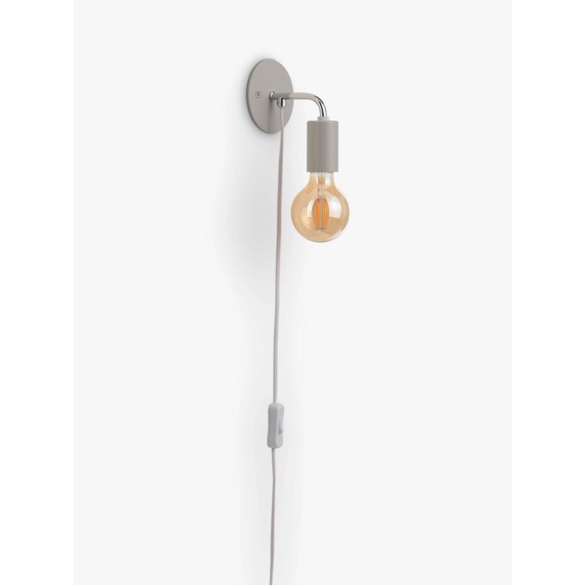 ANYDAY John Lewis & Partners Plug-In Wall Light, Grey – image 5