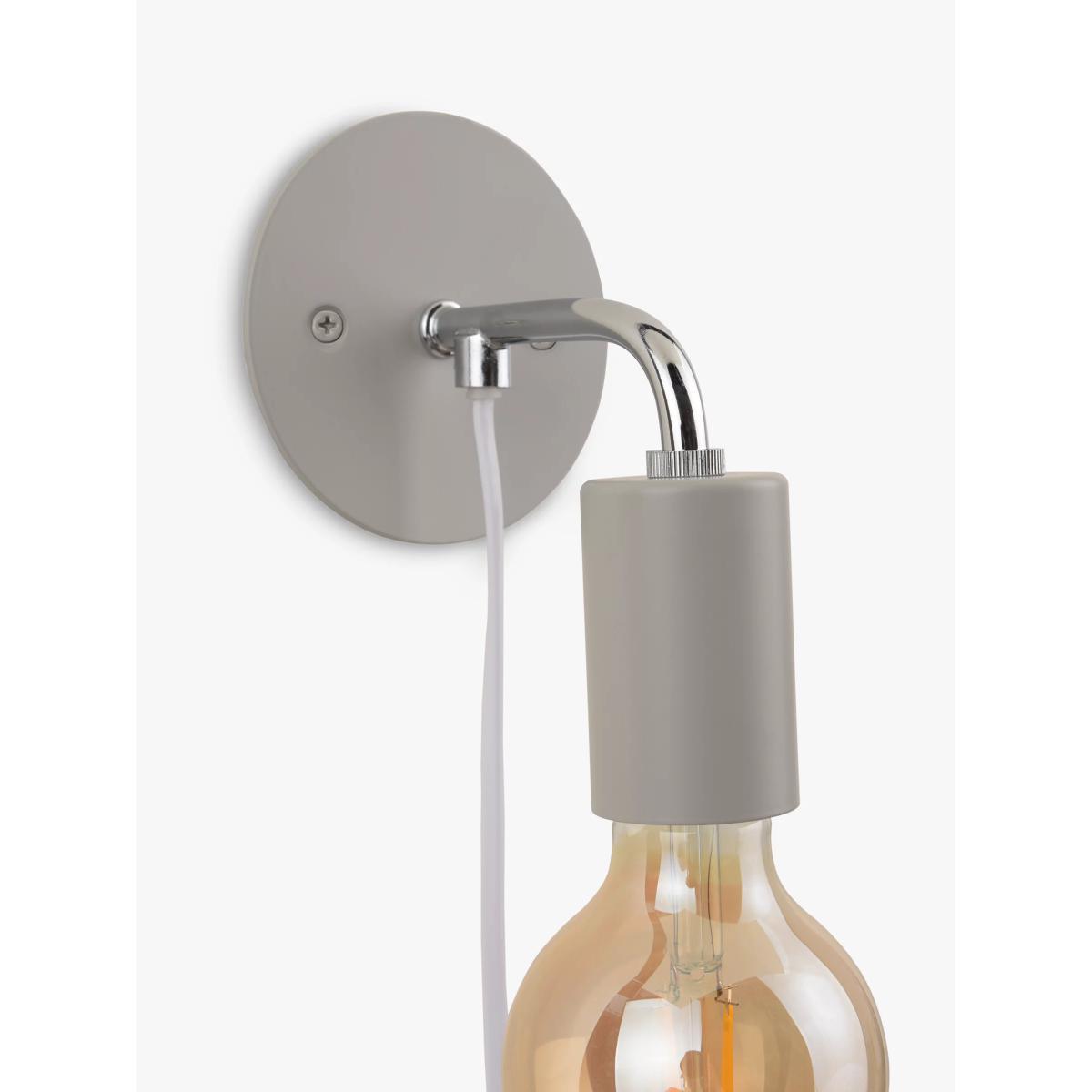 ANYDAY John Lewis & Partners Plug-In Wall Light, Grey – image 6