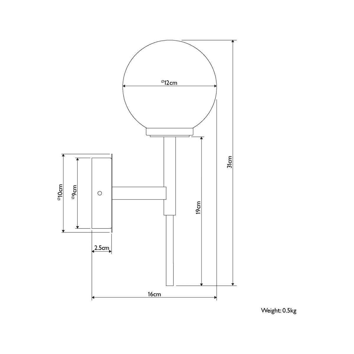 John Lewis Fredriksberg Wall Light, Brass – image 8