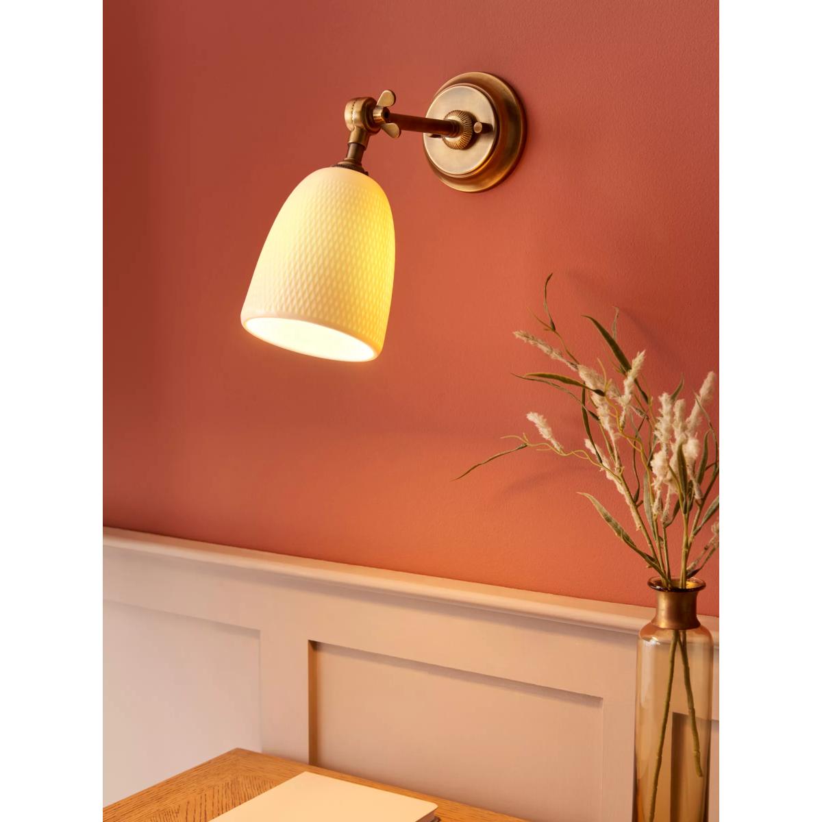 John Lewis Pumpkin Wall Light Fitting, Aged Brass – image 8