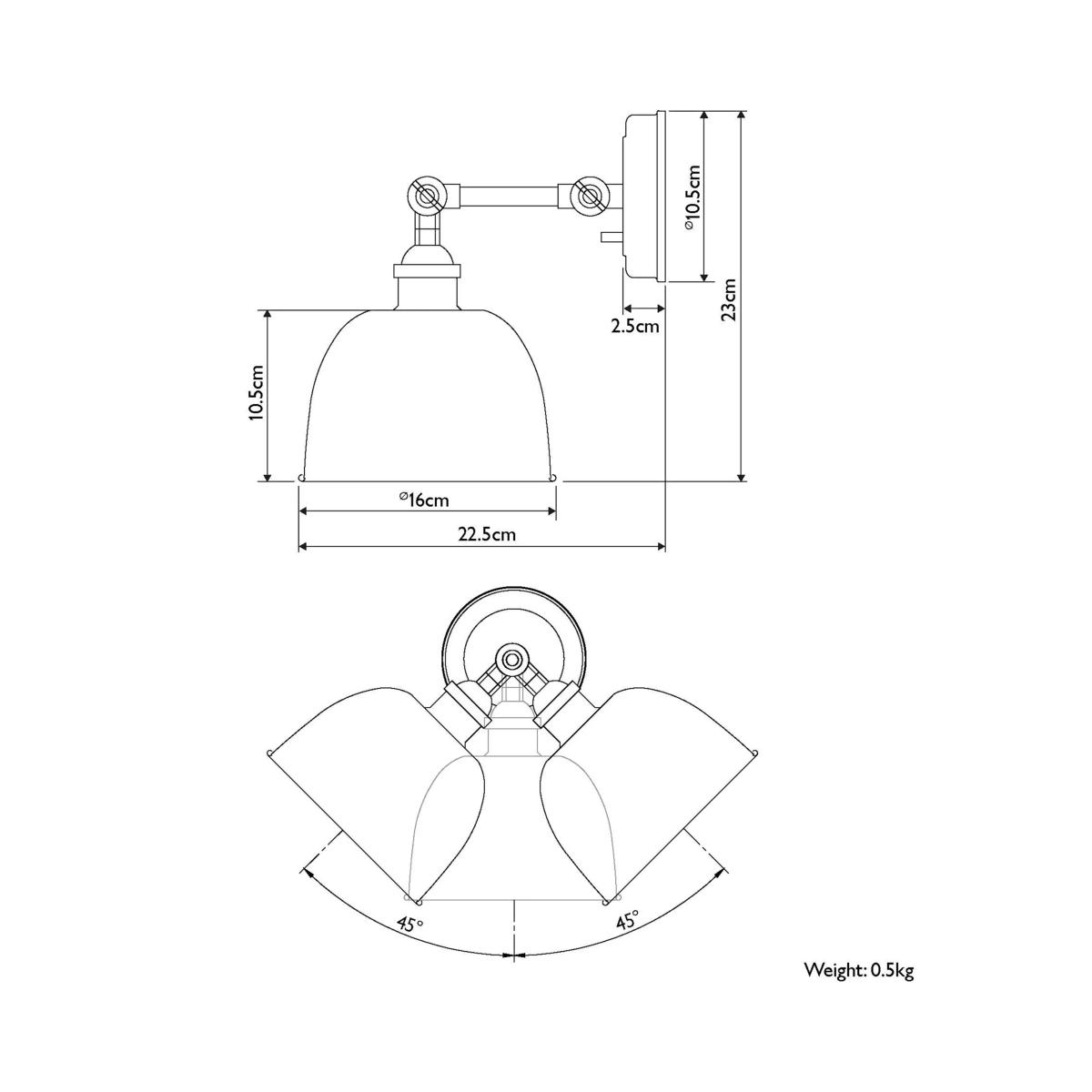 John Lewis Baldwin Wall Light – image 10