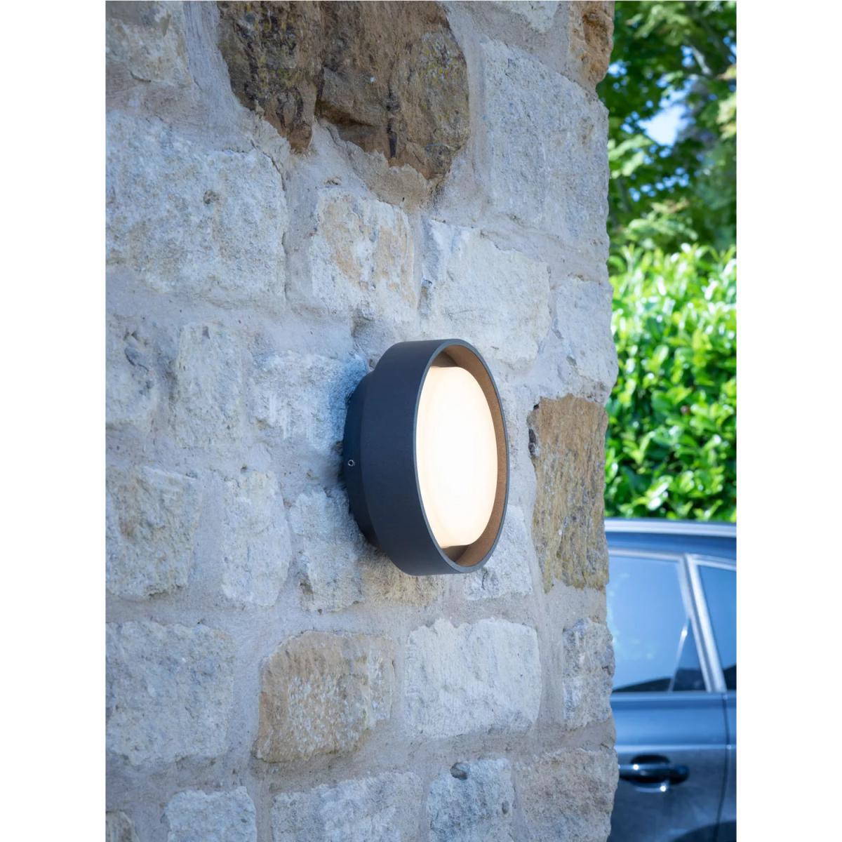 Där Ralph LED Small Flush Outdoor Wall Light, Anthracite – image 3