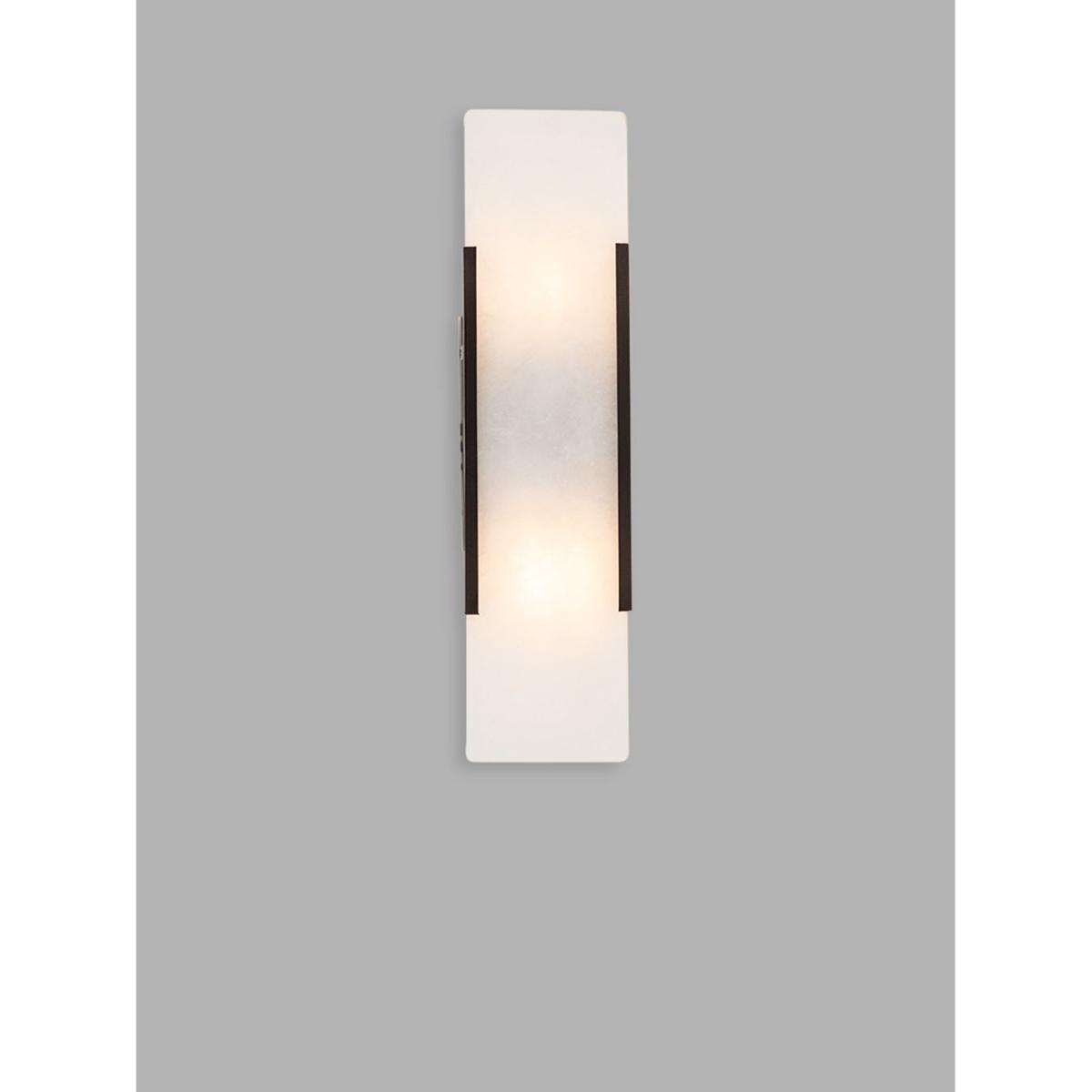 Pure White Lines Mosman Alabaster Linear Wall Light, Gey – image 2