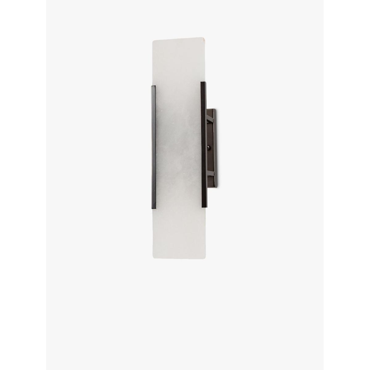 Pure White Lines Mosman Alabaster Linear Wall Light, Gey – image 4