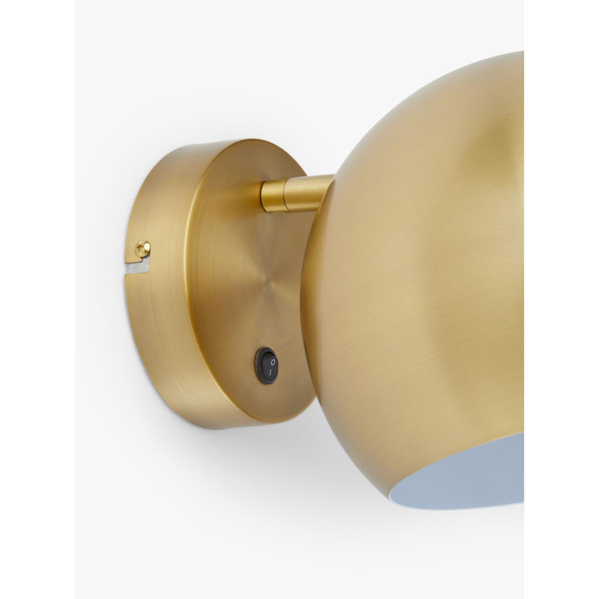John Lewis Hector Wall Light, Antique Brass – image 6