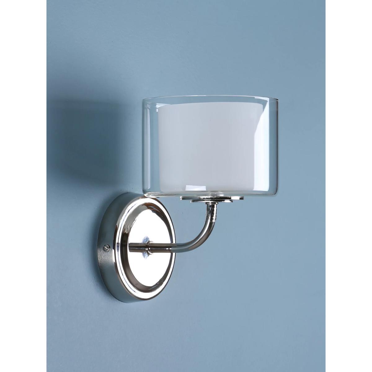 Laura Ashley Southwell Glass Wall Light, Polished Chrome – image 2