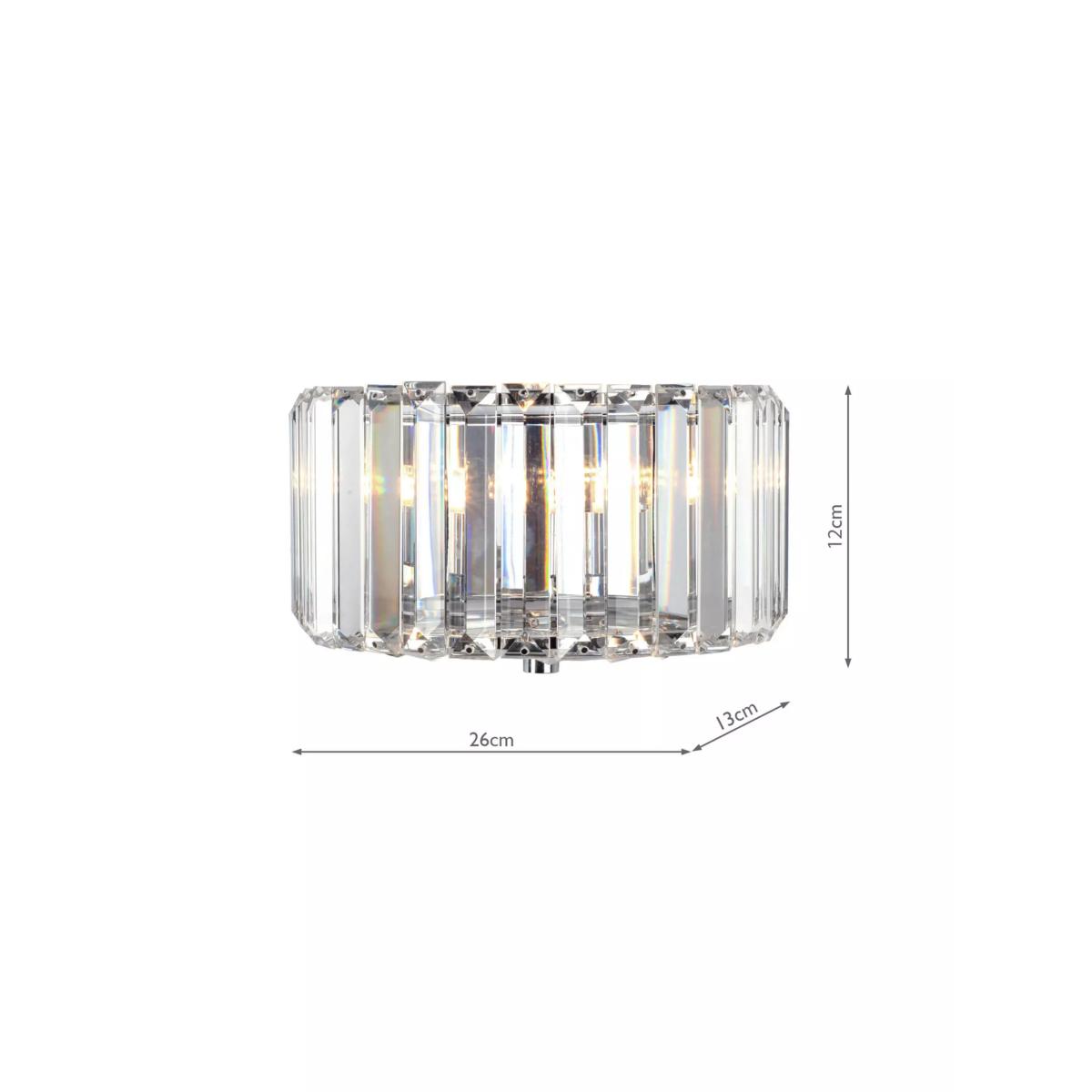 Laura Ashley Fernhurst Crystal Wall Light, Clear – image 5