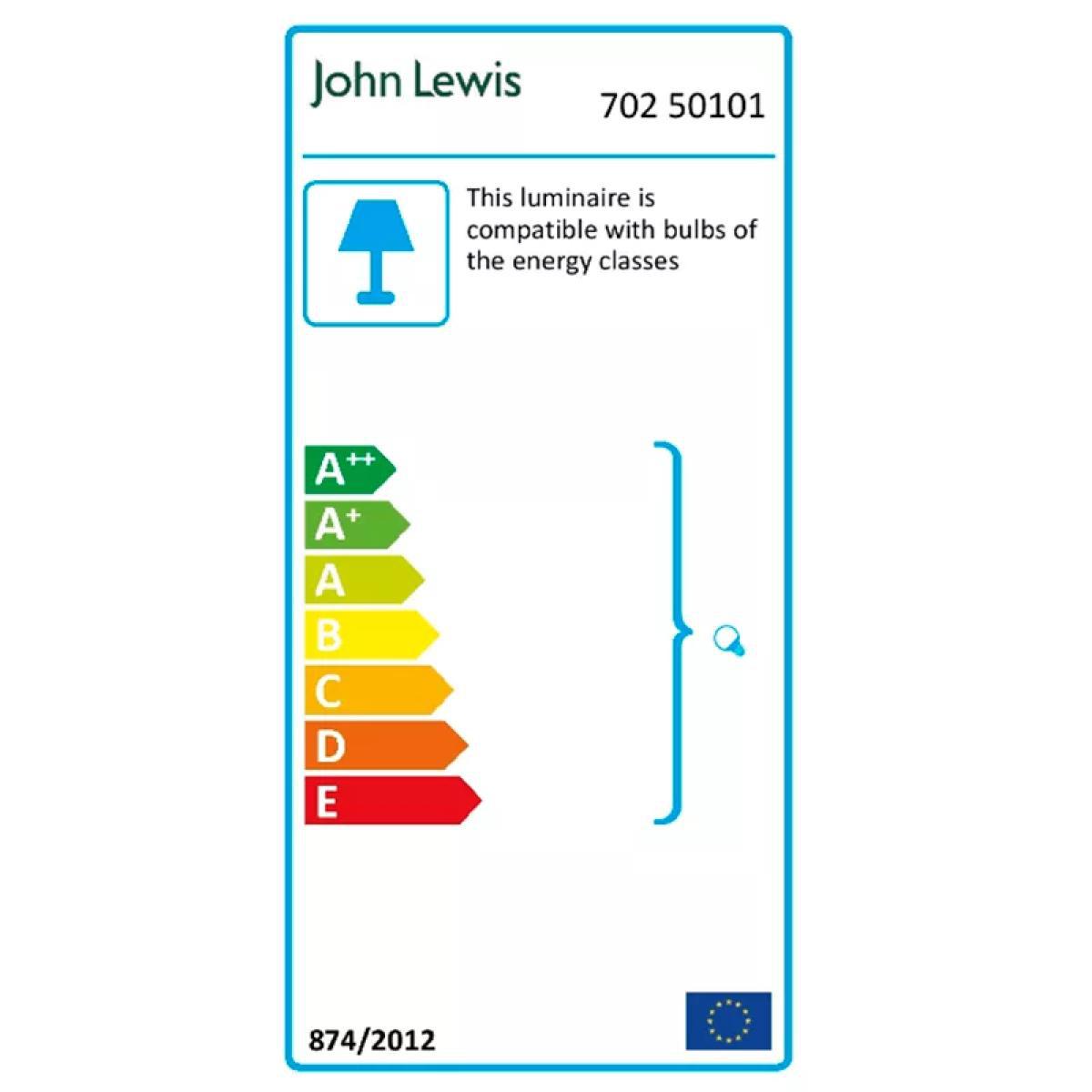 John Lewis & Partners Isabel Wall Light, 1 Light, Pewter – image 8