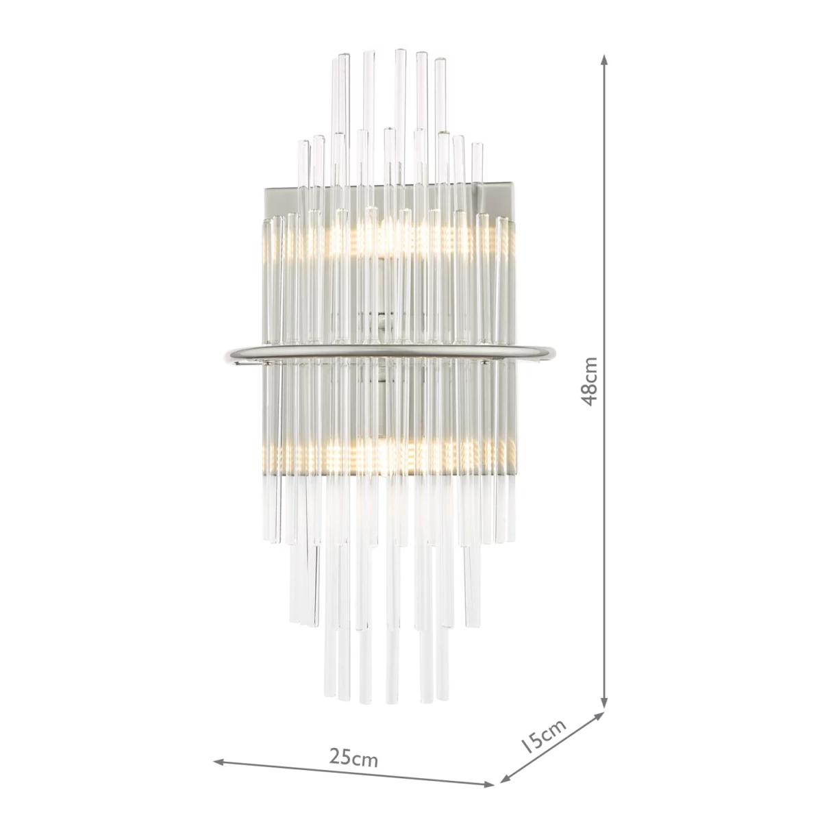Där Lukas Tiered Glass Wall Light – image 7
