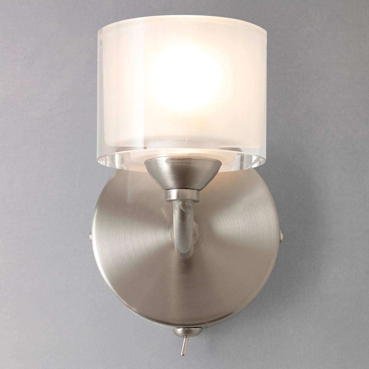 John Lewis & Partners Paige Single Wall Light, Satin Chrome – image 2